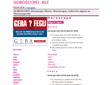 Tablet Screenshot of horoscopo.bz